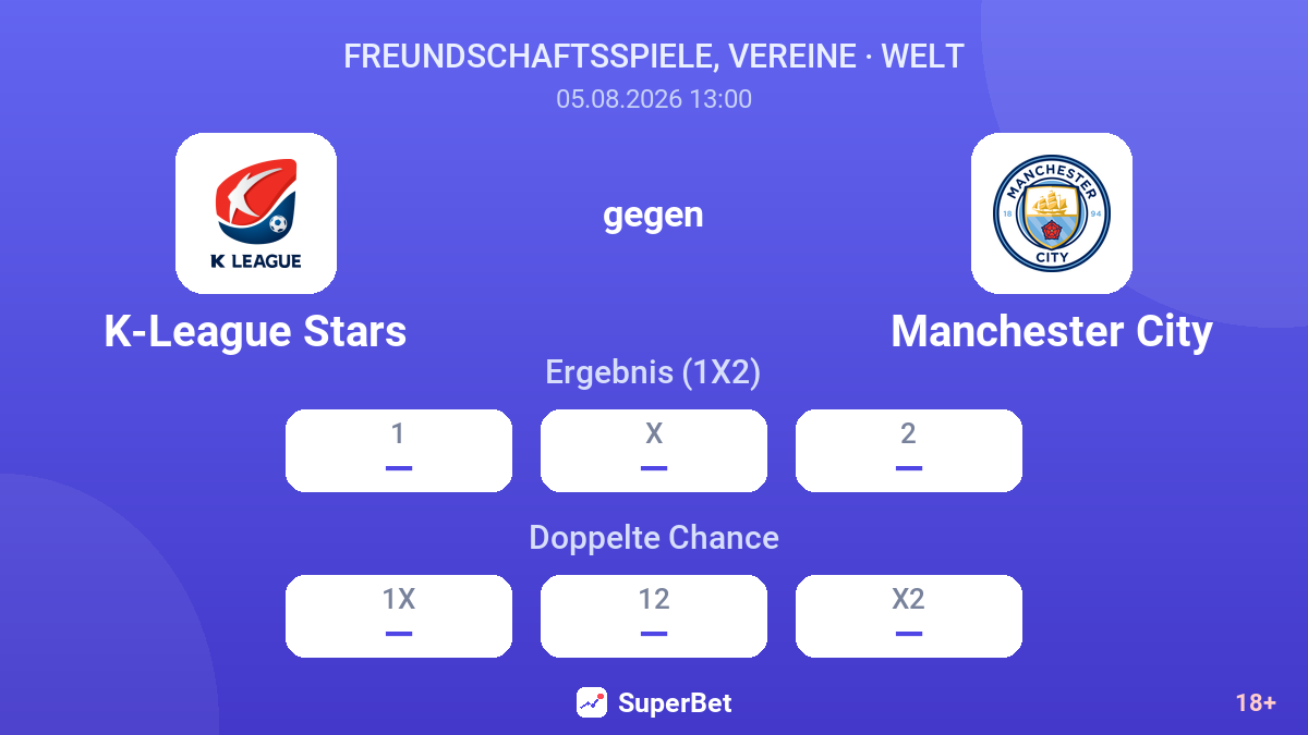 K-League Stars gegen Manchester City — Quoten