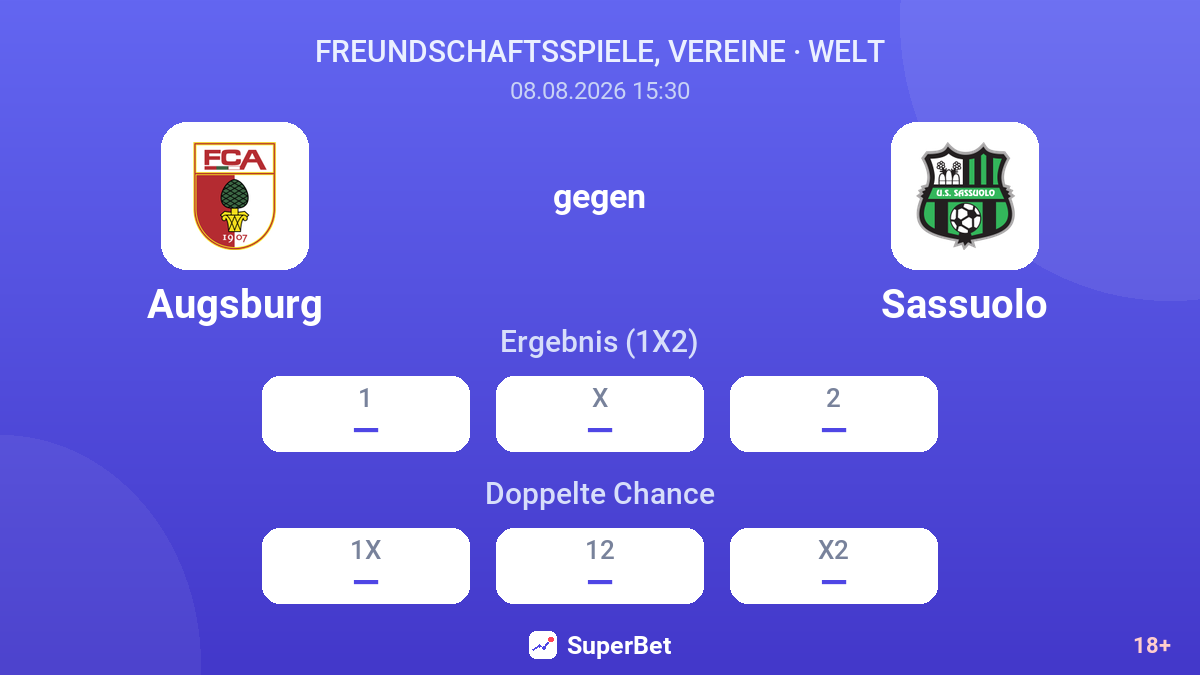 Augsburg – Sassuolo — Quoten