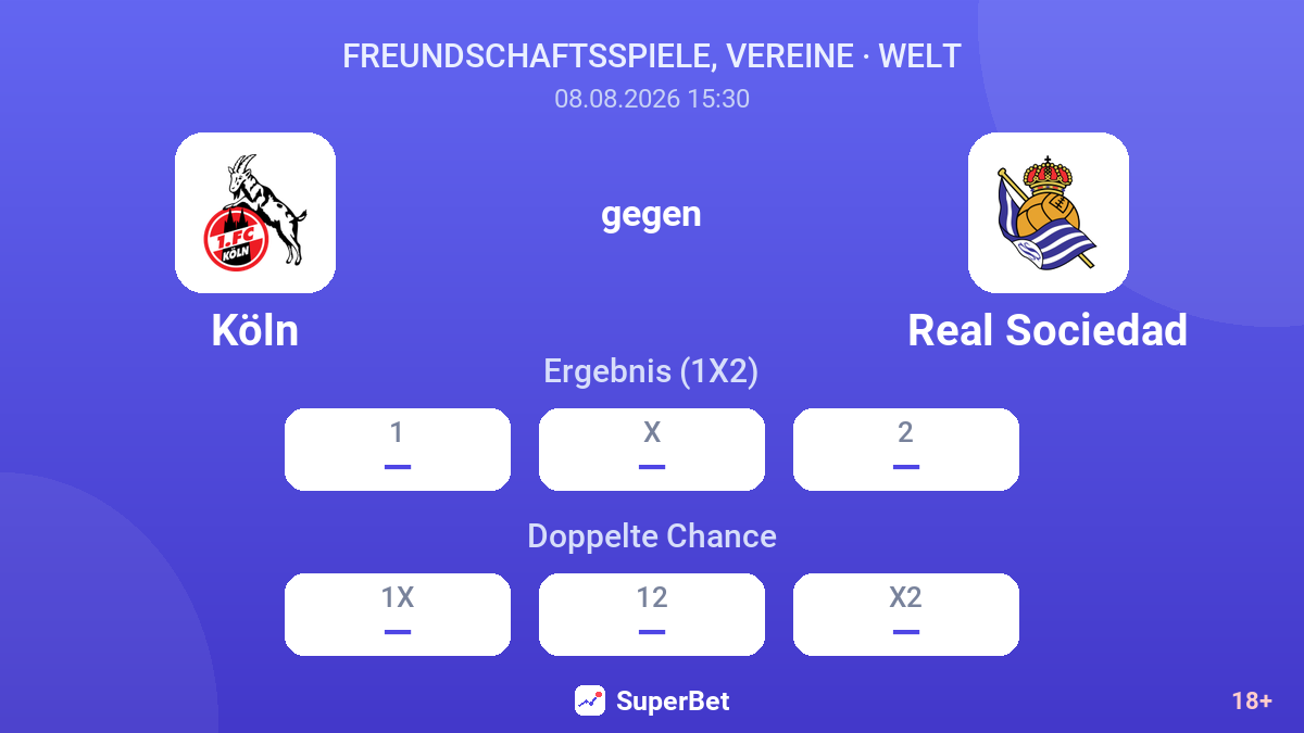 Köln – Real Sociedad — Quoten