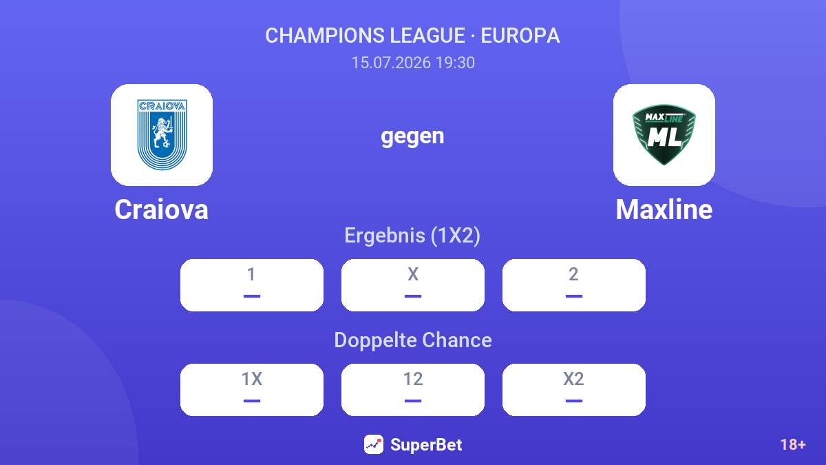 Craiova gegen Maxline — Quoten