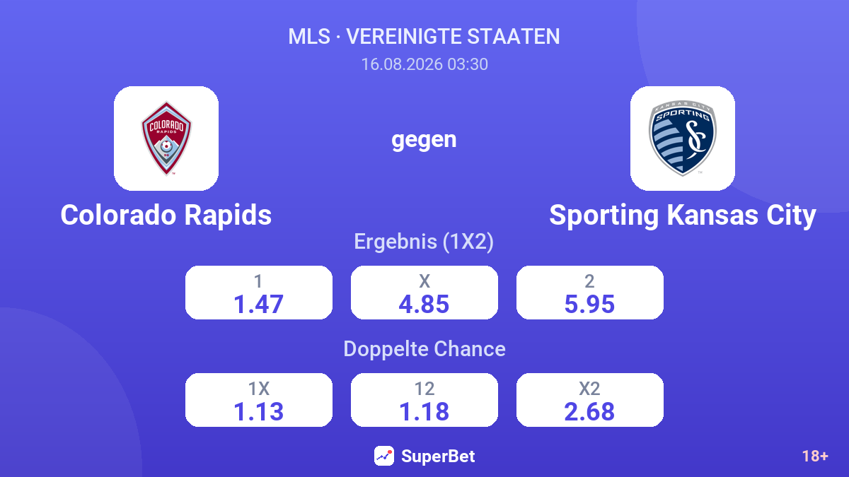 Colorado Rapids – Sporting Kansas City — Quoten