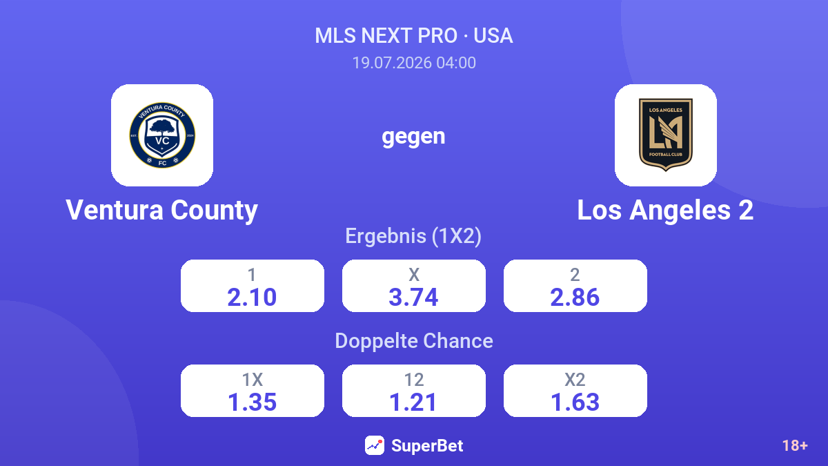 Ventura County gegen Los Angeles 2 — Quoten
