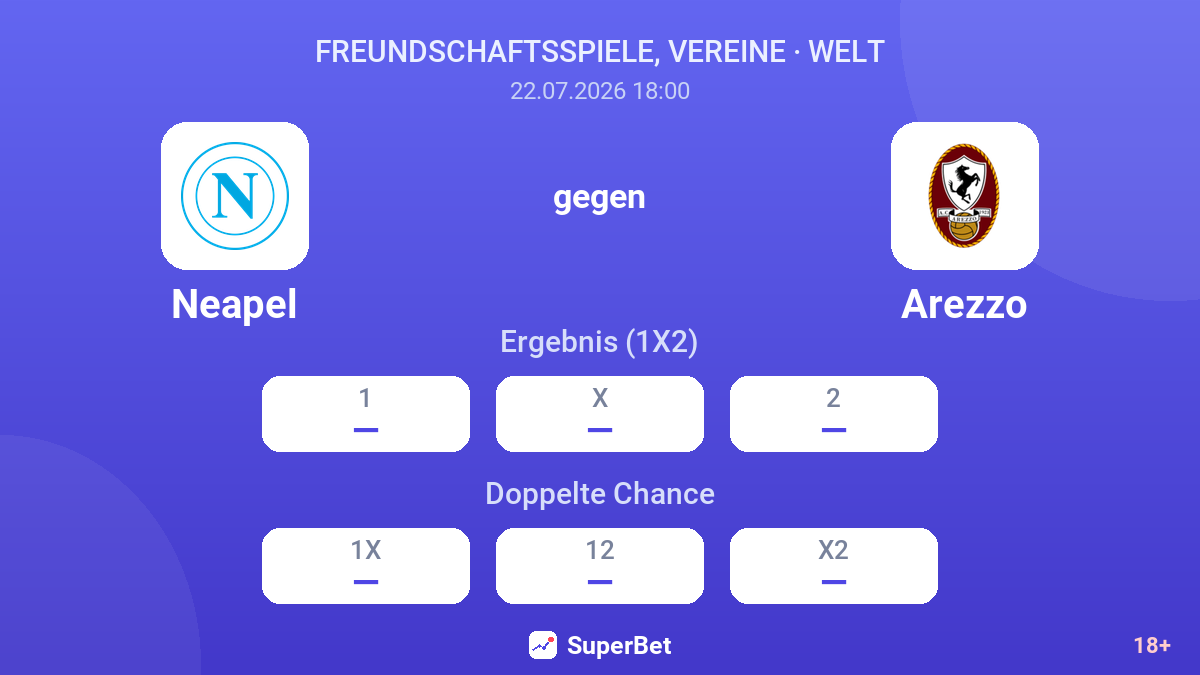 Neapel gegen Arezzo — Quoten