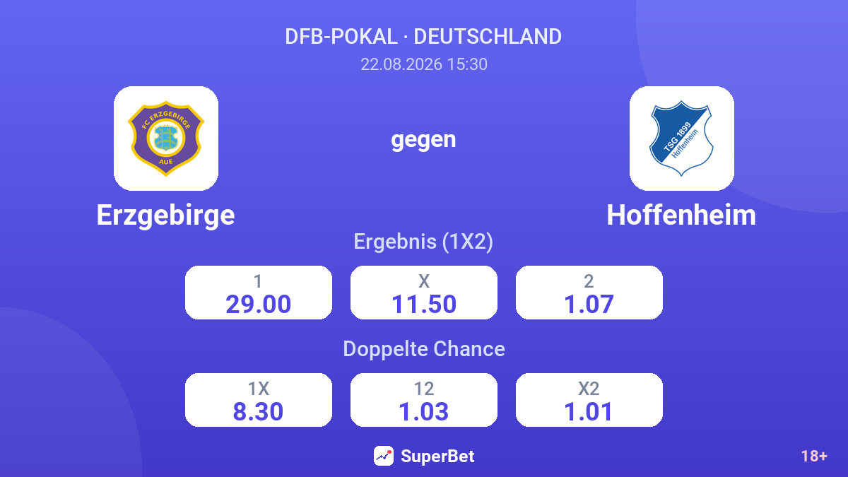 Erzgebirge – Hoffenheim — Quoten