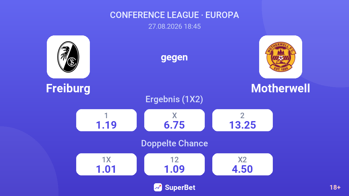 Freiburg – Motherwell — Quoten