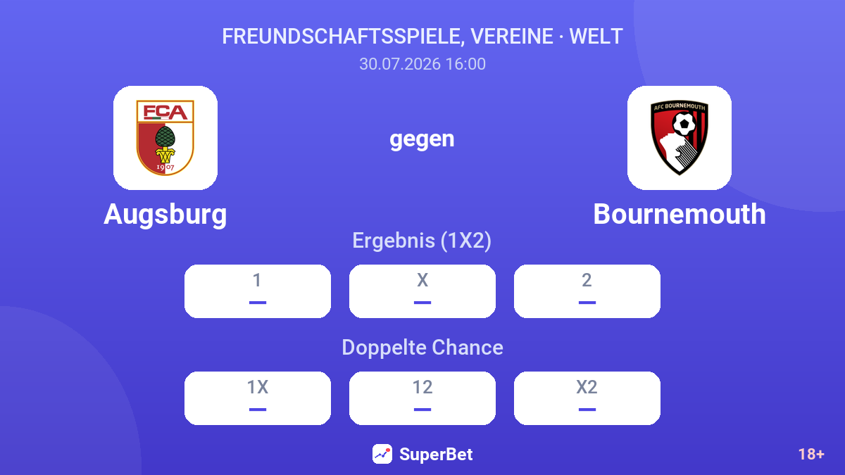 Augsburg gegen Bournemouth — Quoten