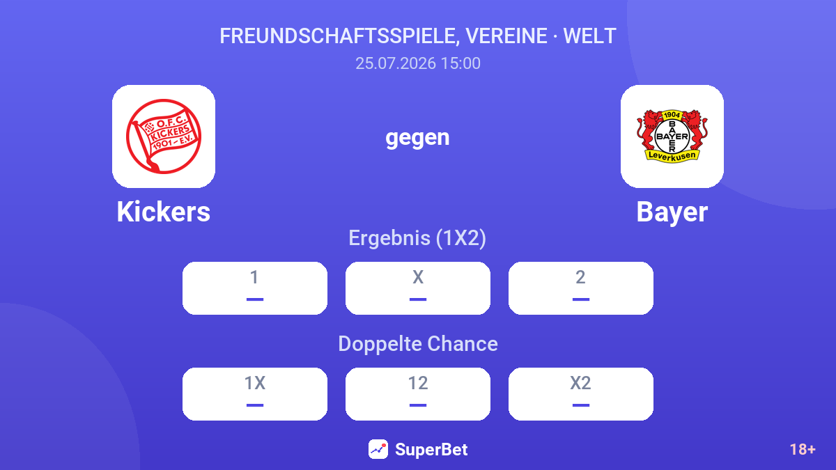 Kickers gegen Bayer — Quoten