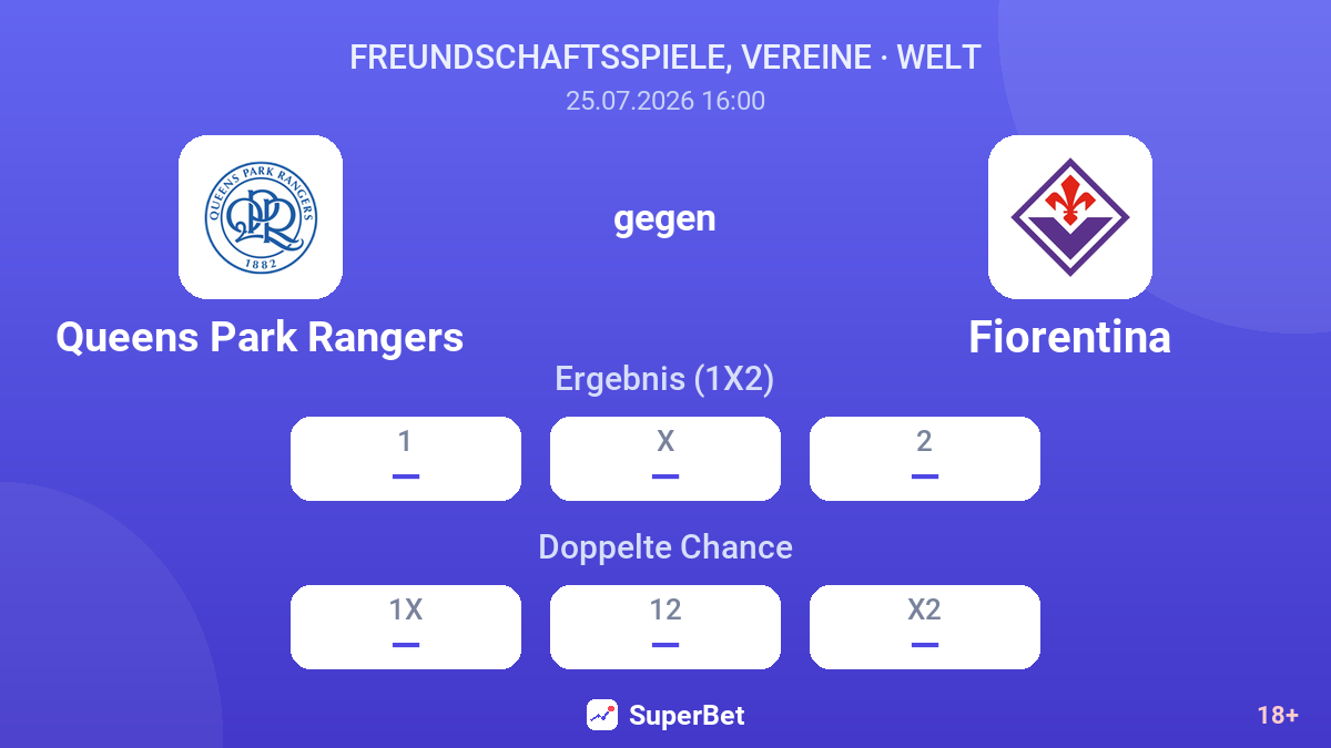 Queens Park Rangers gegen Fiorentina — Quoten